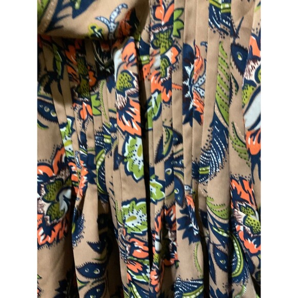 Lands End Top Womens Size 18 Floral Botanical Boho Blouse Size 18 - Picture 3 of 7